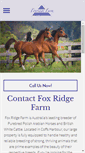 Mobile Screenshot of foxridgefarm.com.au